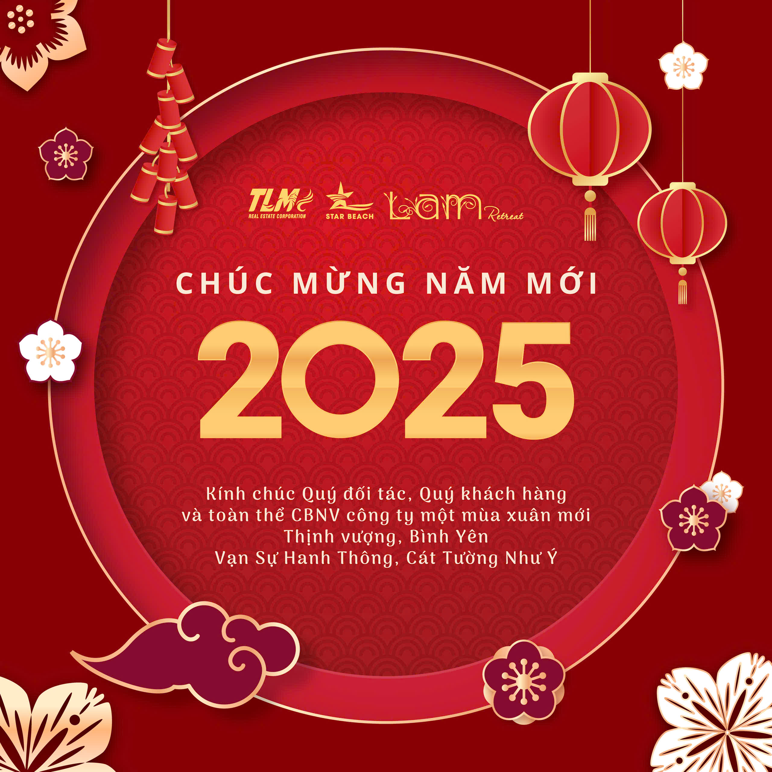 Thông báo lịch nghỉ Tết Nguyên Đán 2025 của TLM Corp