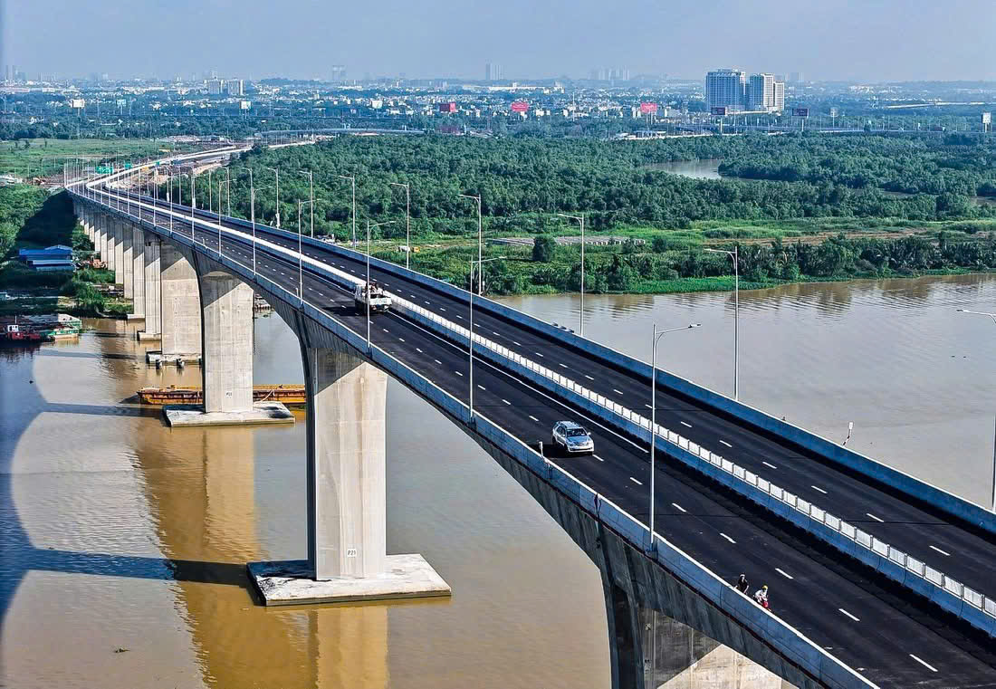 Thông xe cầu Nhơn Trạch, công trình lớn nhất tuyến Vành đai 3 TP.HCM, kết nối TPHCM - Đồng Nai